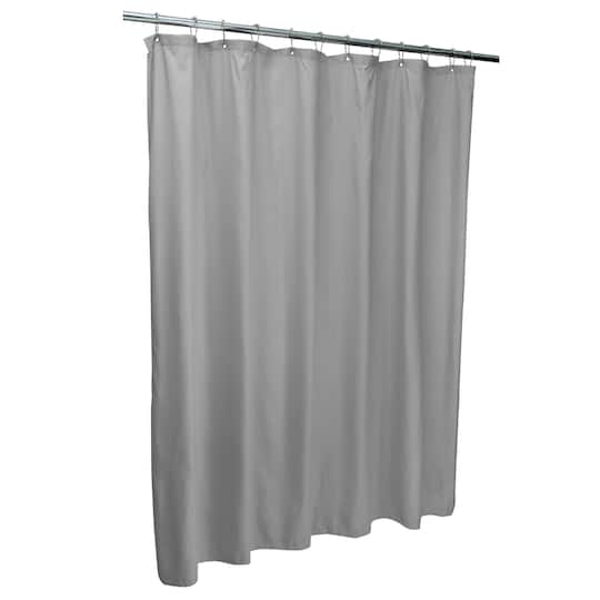 Bath Bliss Microfiber Soft Touch Diamond Design Shower Curtain Liner